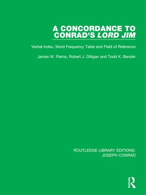 cover image of A Concordance to Conrad's Lord Jim